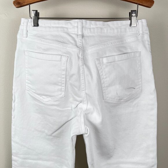 ELLA MOSS High Waist Straight White Jeans Size 12/31 - Picture 7 of 10